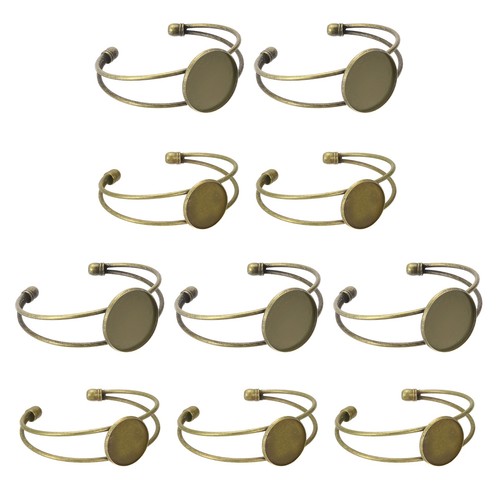 10pcs round gem beads tray - round,