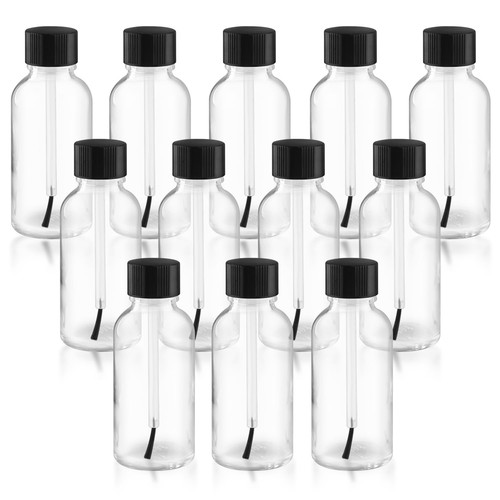 Empty clear glass enamel - 12,